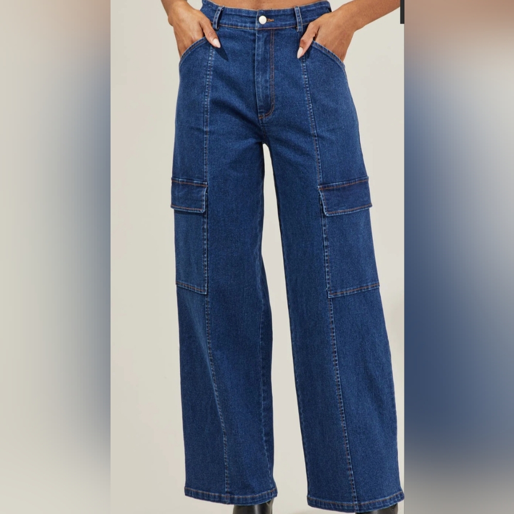 Sugarlips Cargo Jeans SIZE medium.  High Waisted